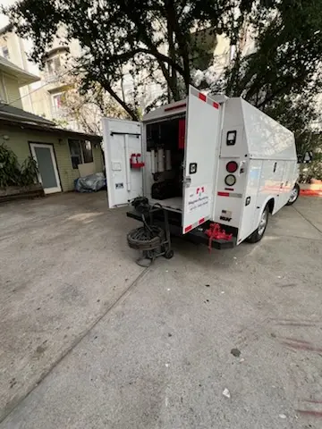 Magnet Plumbing service vehicle on-site for Faucet Repair in Brevard
