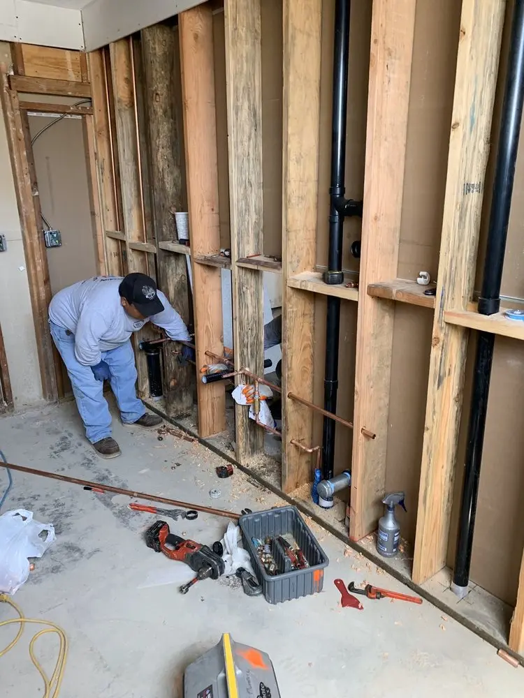 Commercial rough-in plumbing for Water Heater Replacement in Brevard